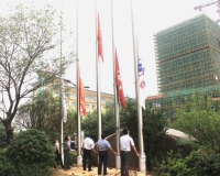 西联广场建党节升旗仪式